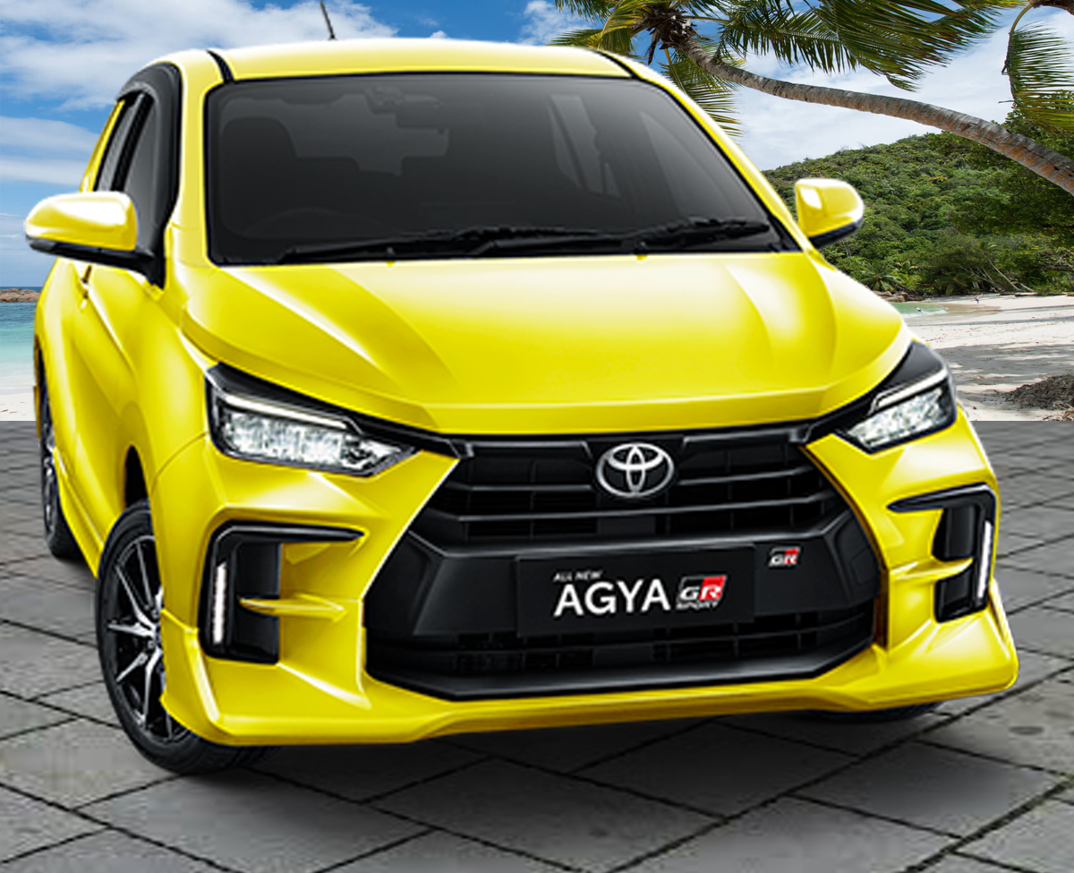 toyota agya 2022 for rent in Bali