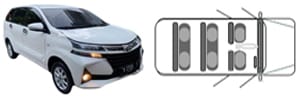 6 seater Toyota avanza auto 1 300 cc Bali car rental